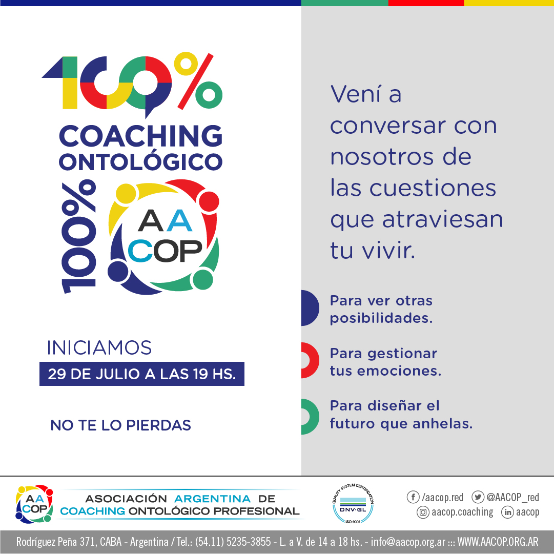 100% Coaching Ontológico 100% AACOP | imagen