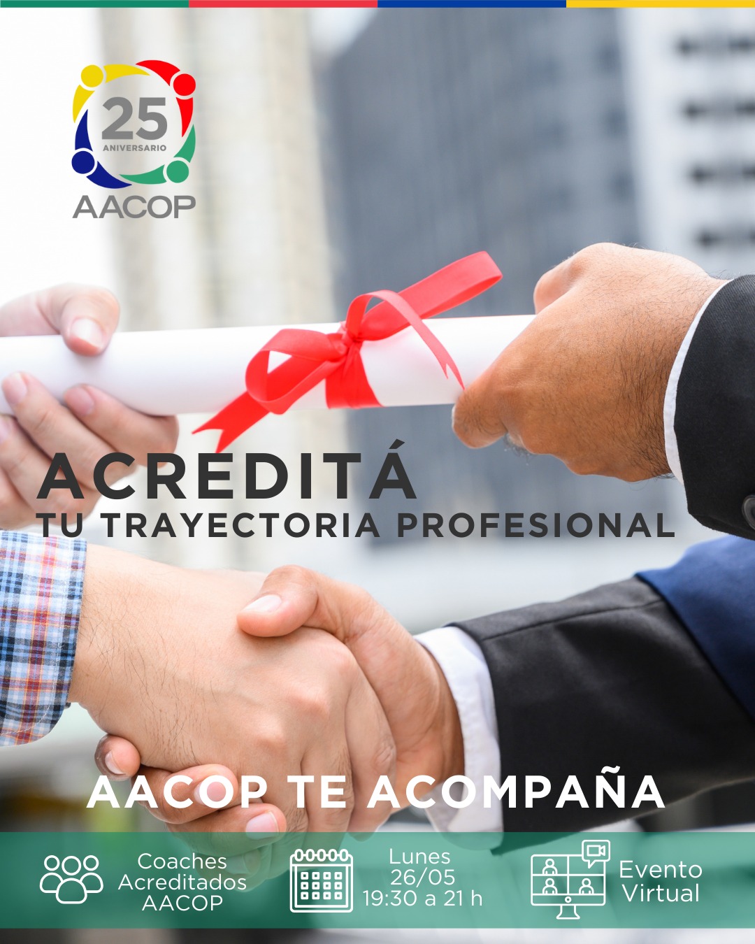 Acredita tu trayectoria profesional -  AACOP te acompaña. | imagen