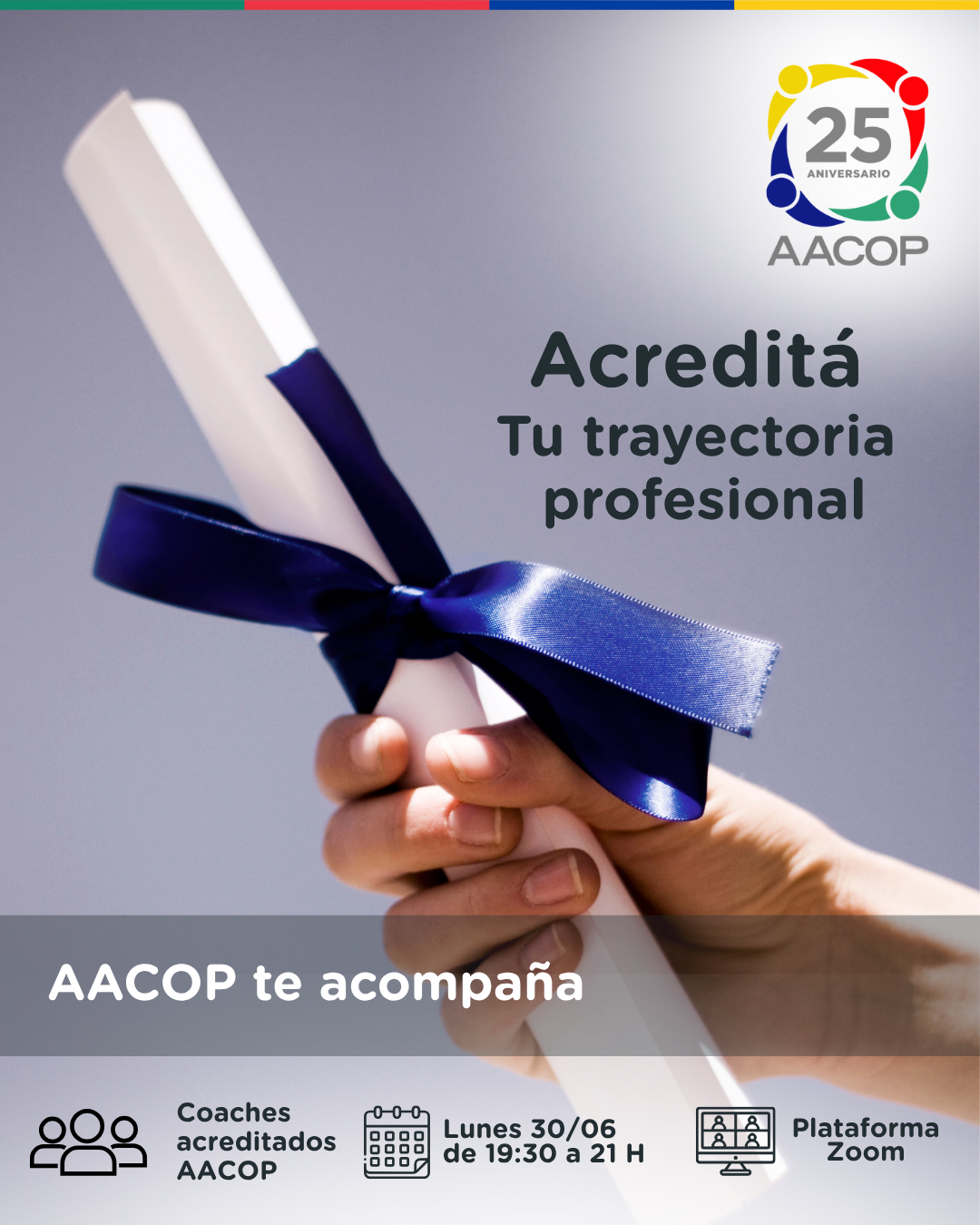 Acredita tu trayectoria profesional - AACOP te acompaña. | imagen