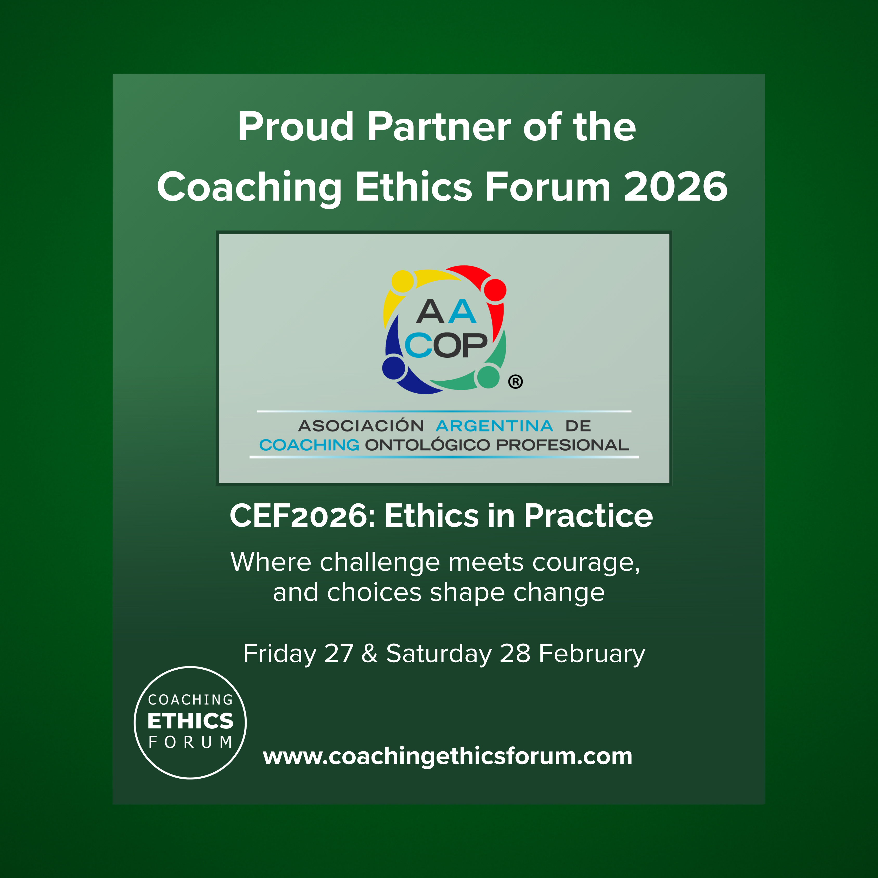 COACHING ETHICS FORUM 2026 | imagen