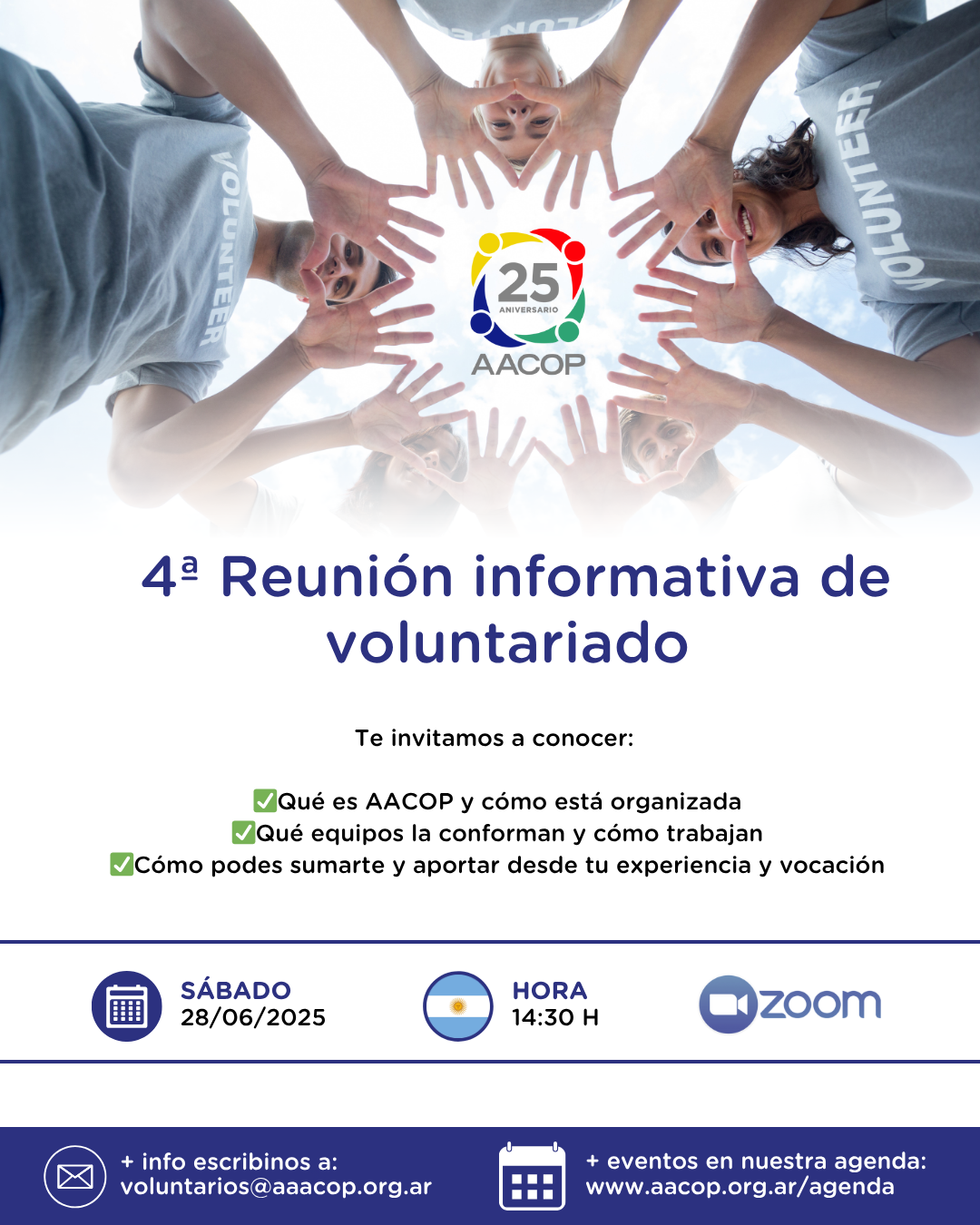 ¡Sumate al Voluntariado de AACOP! | imagen
